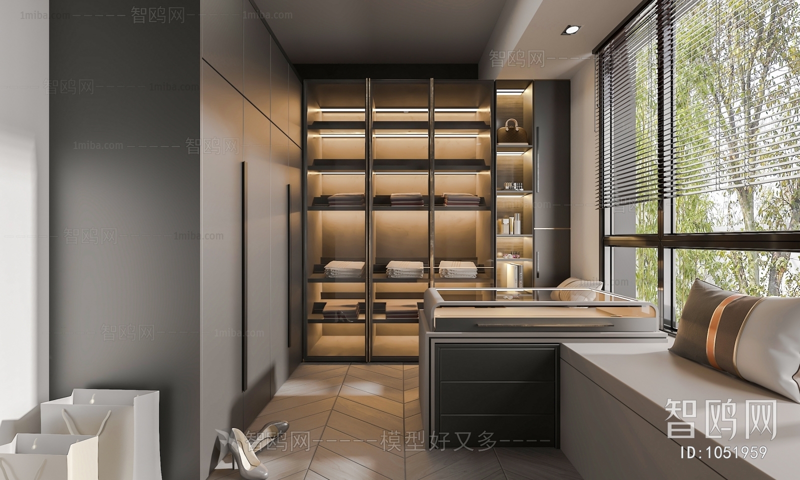 Modern Clothes Storage Area