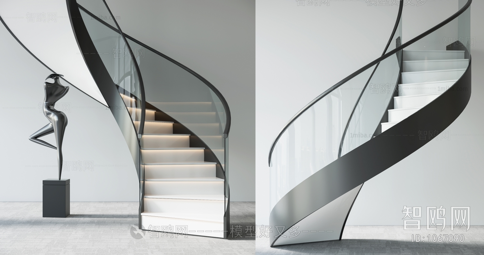 Modern Rotating Staircase