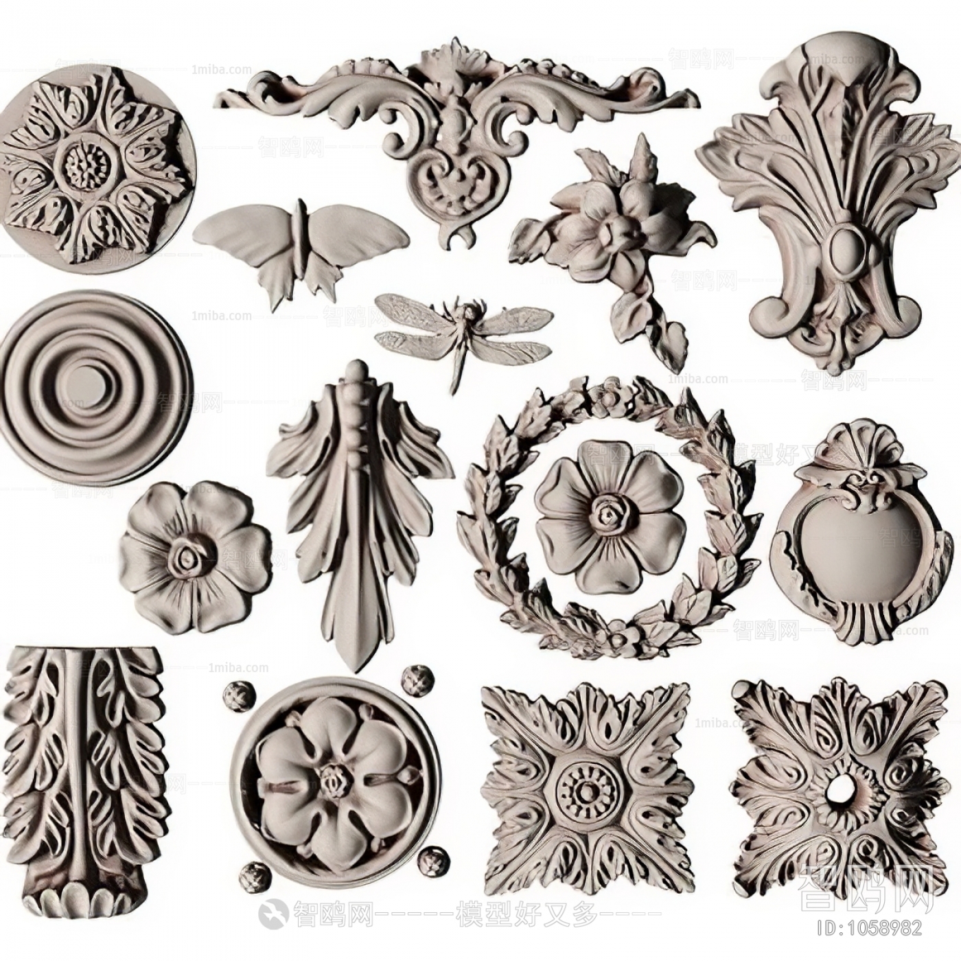 Simple European Style Carving