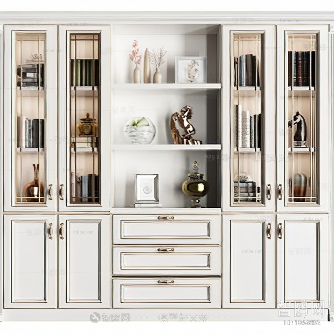 Simple European Style Bookcase