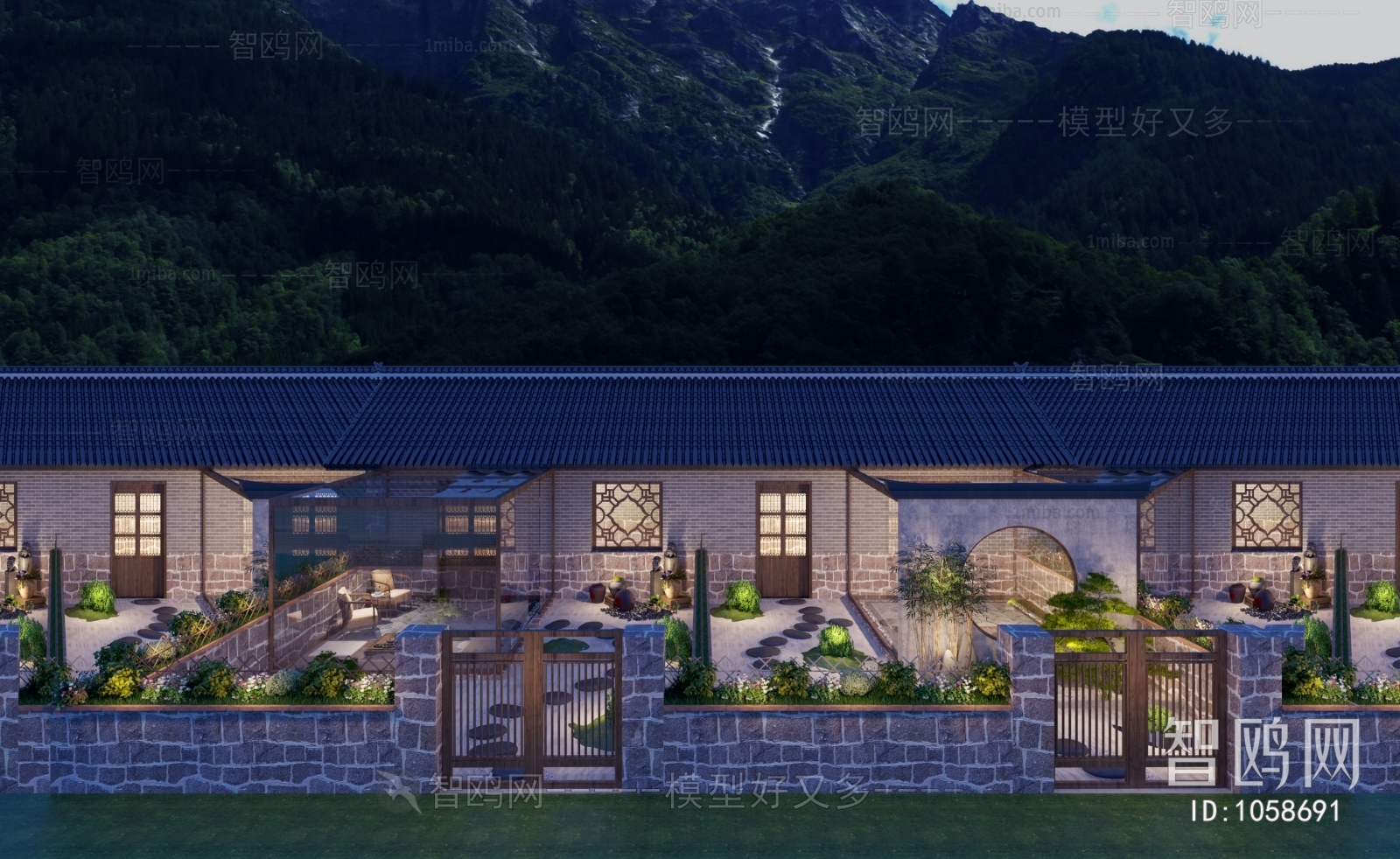 New Chinese Style Building Appearance