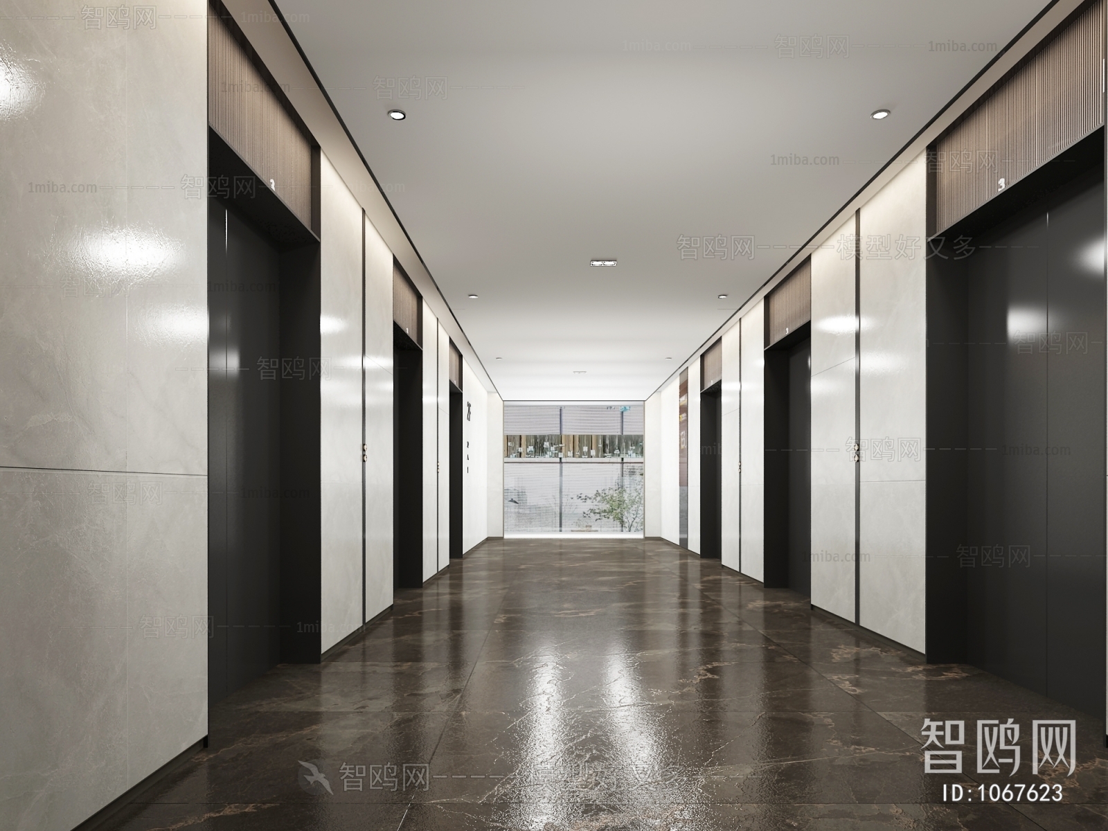 Modern Corridor/elevator Hall