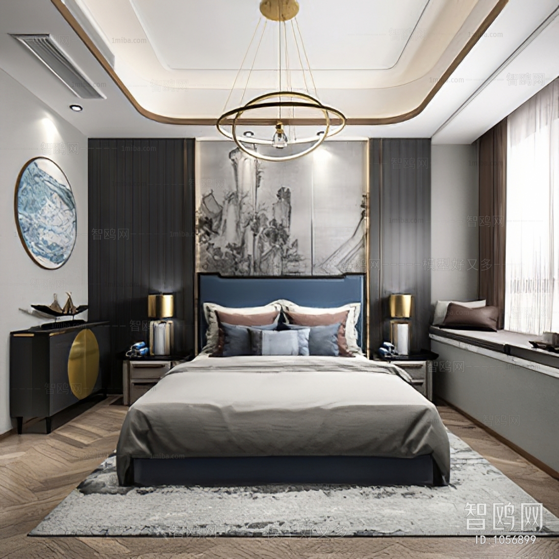 New Chinese Style Bedroom