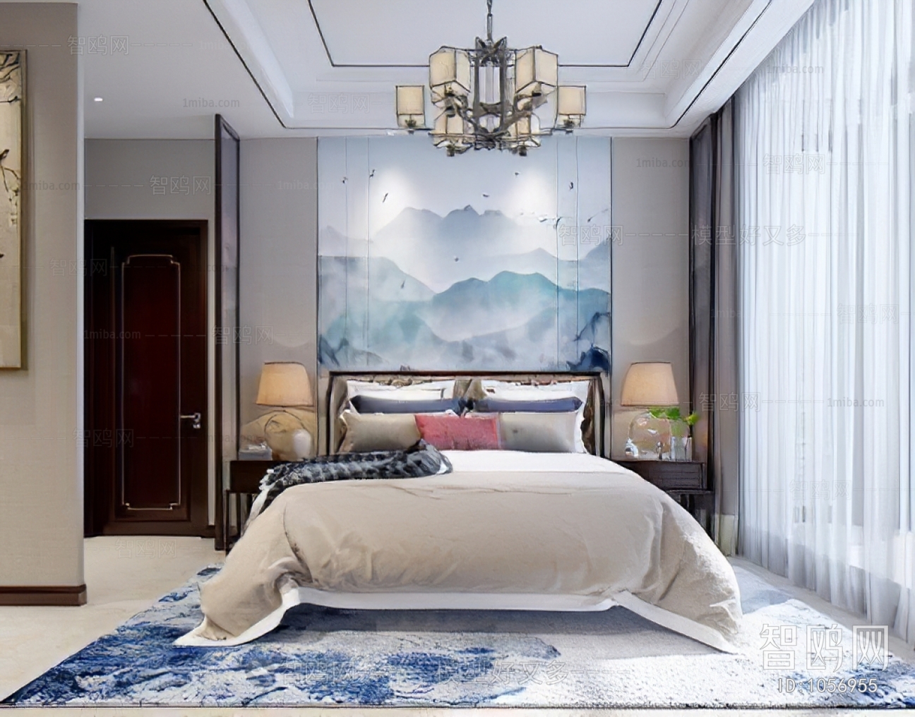 New Chinese Style Bedroom