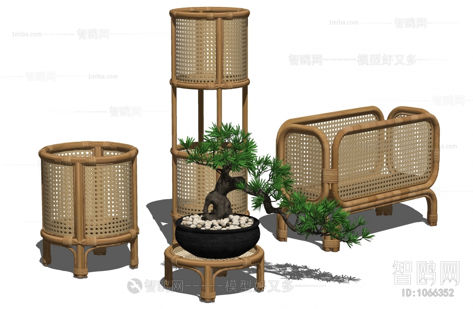 New Chinese Style Flower Shelf