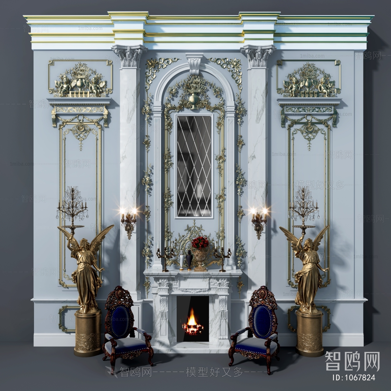 European Style Fireplace