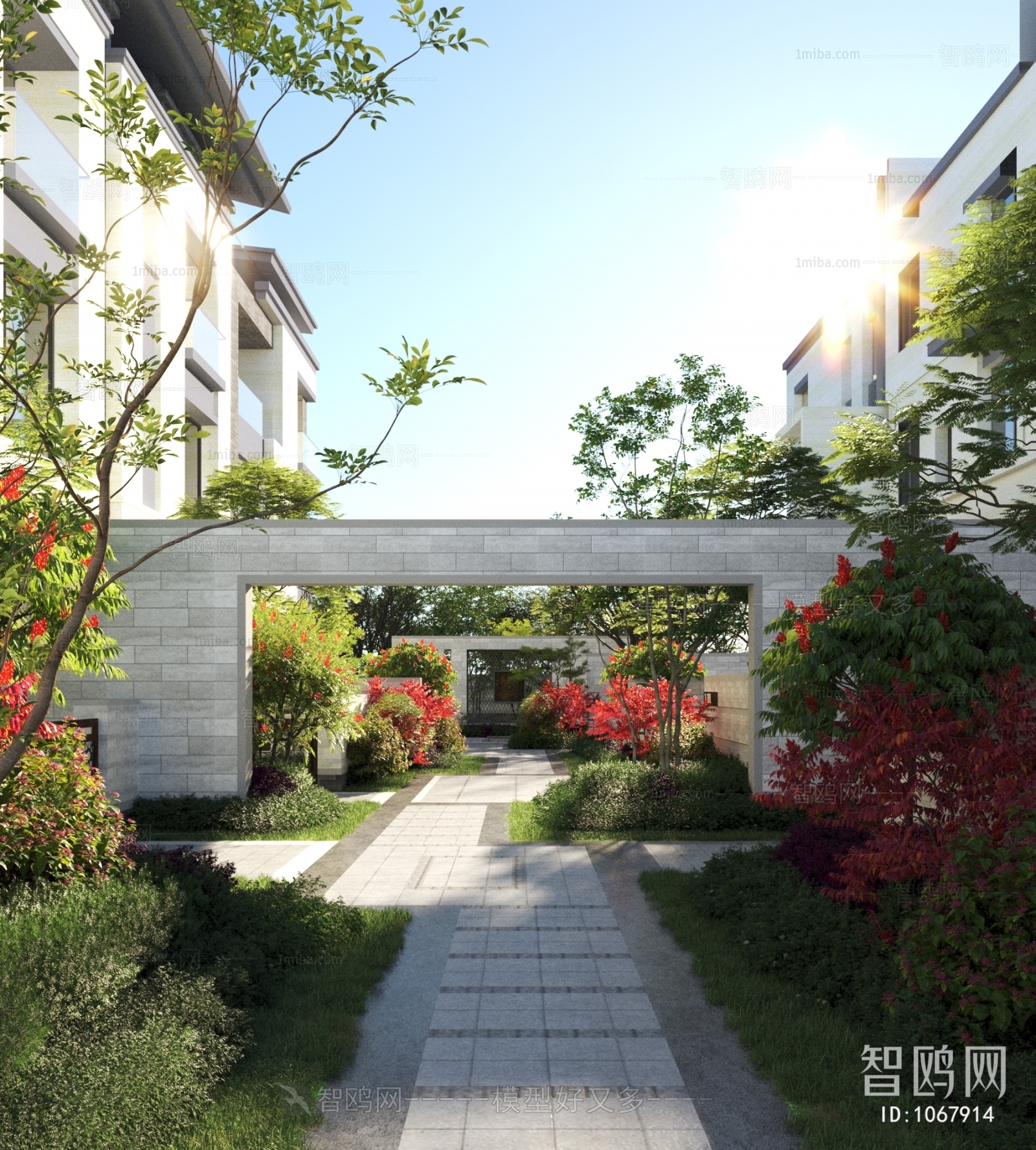 Modern Courtyard/landscape