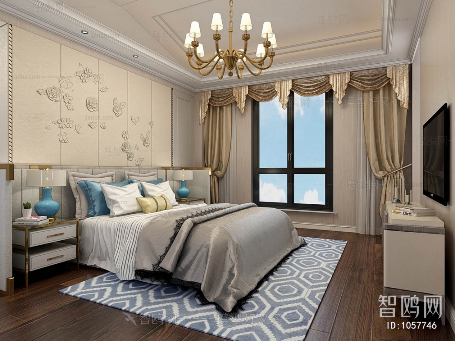 New Chinese Style Bedroom