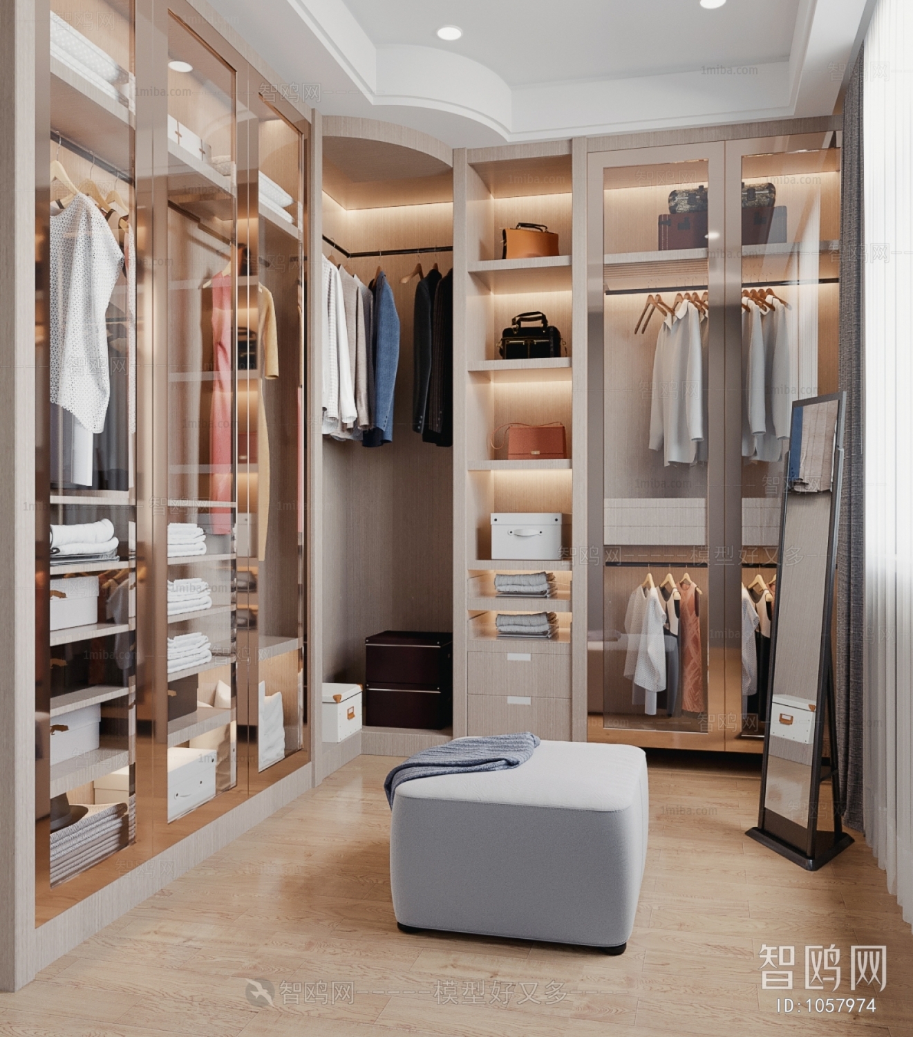 Modern Clothes Storage Area