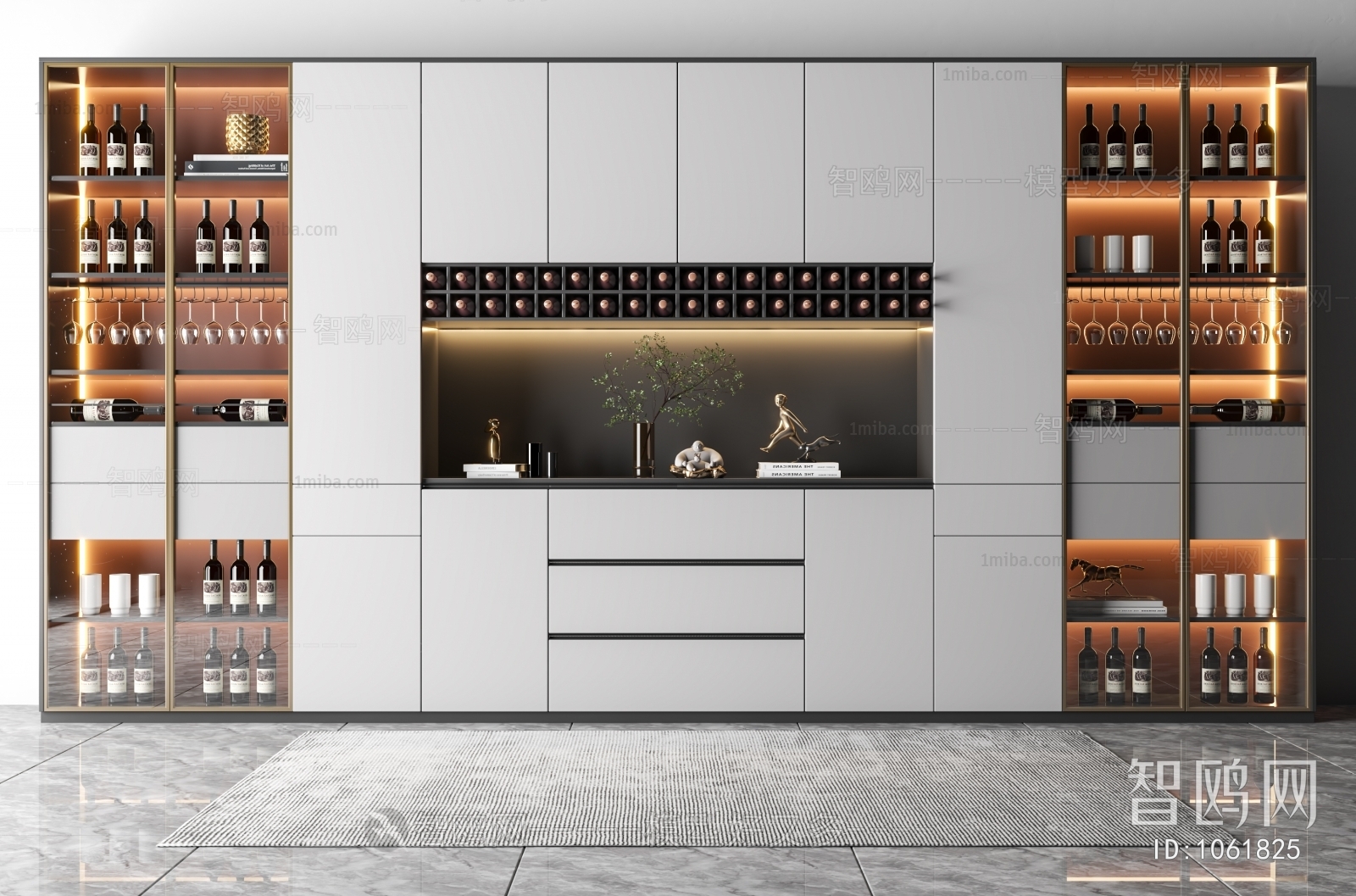 高端现代新款白酒洋酒柜的不同尺寸样式订(定)做-比士亞厂家