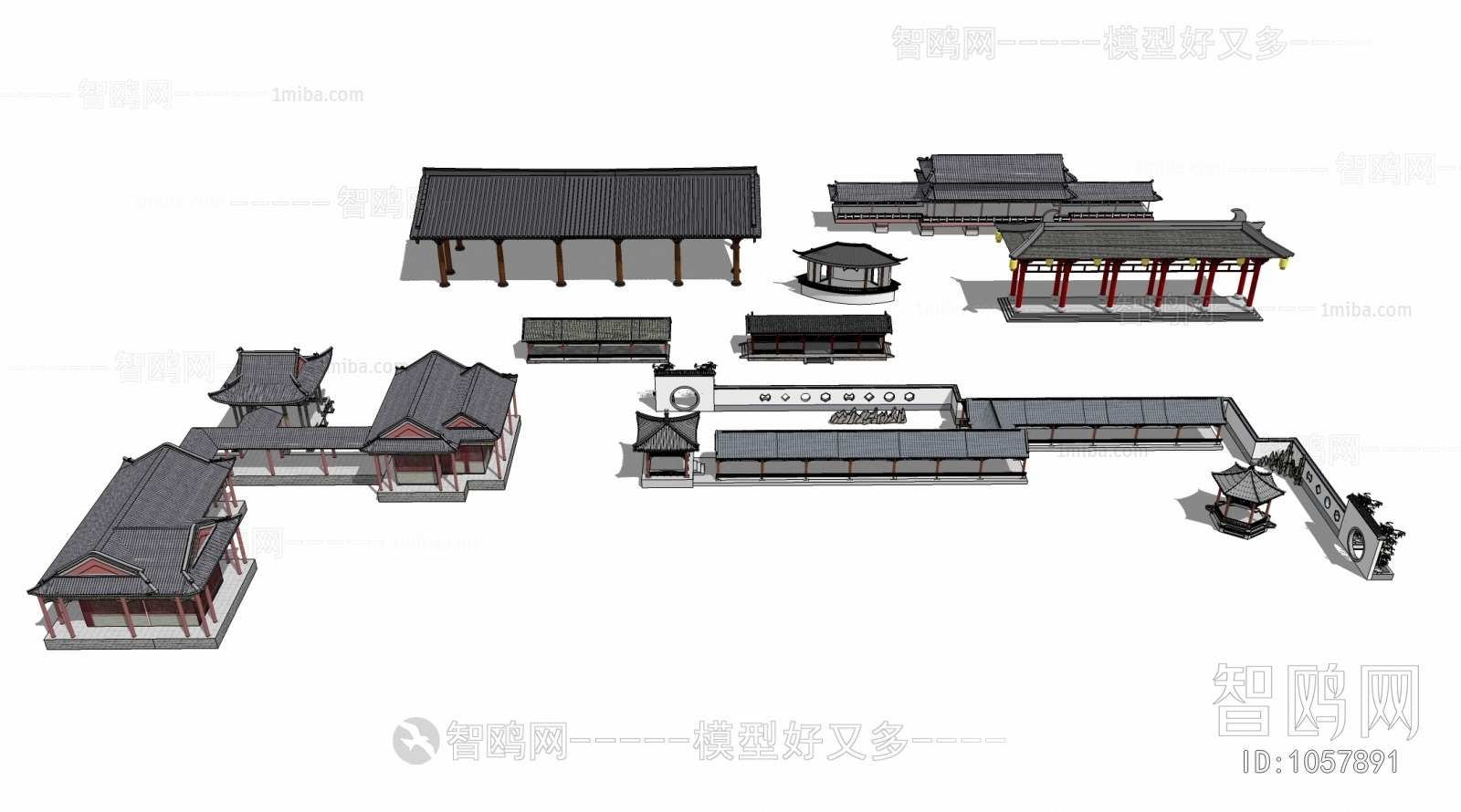 Chinese Style Building Component