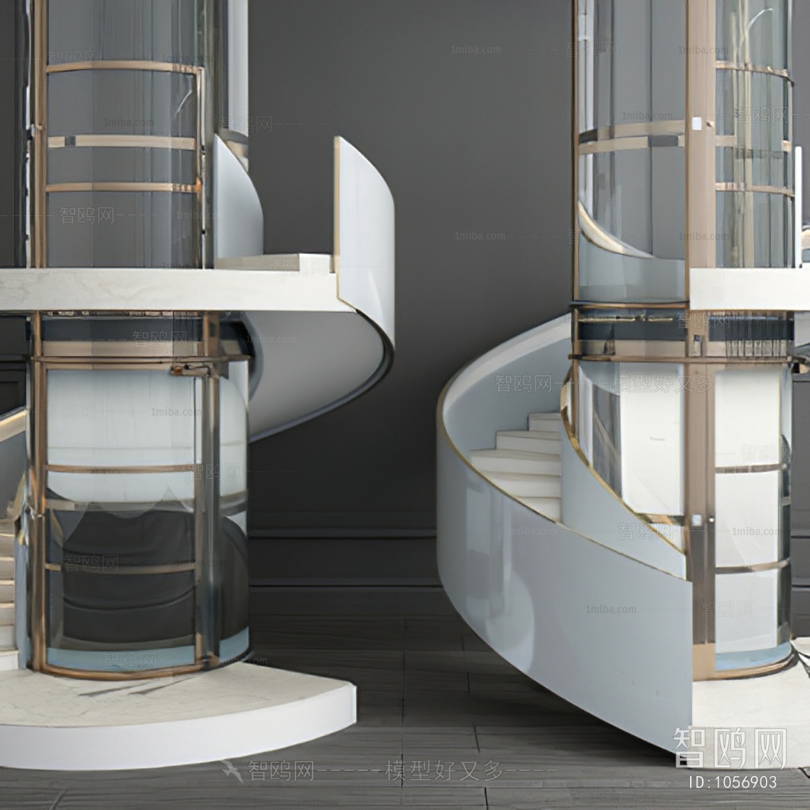 Modern Stair Balustrade/elevator