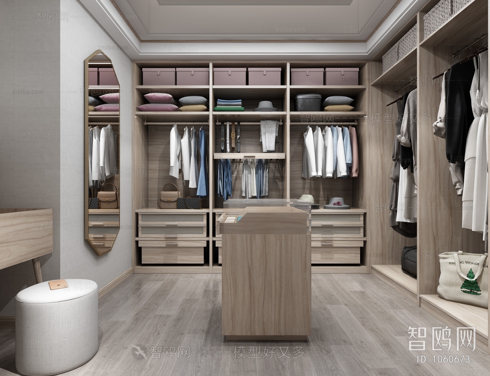 Modern Clothes Storage Area