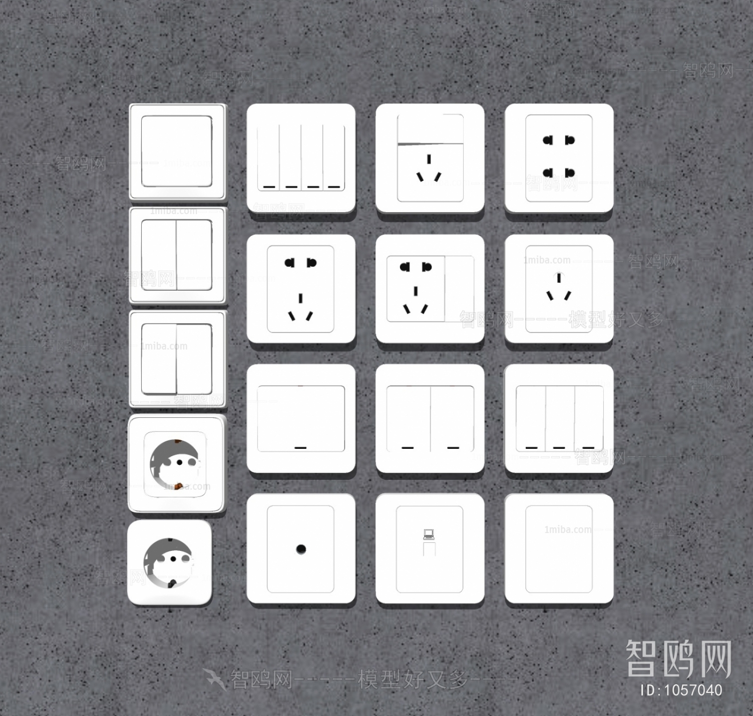 Modern Switch Socket Panel