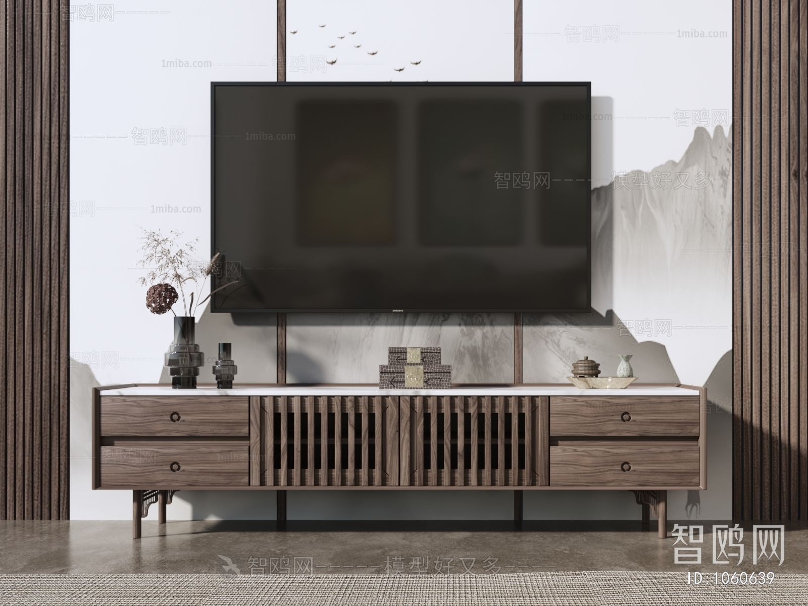 New Chinese Style TV Cabinet