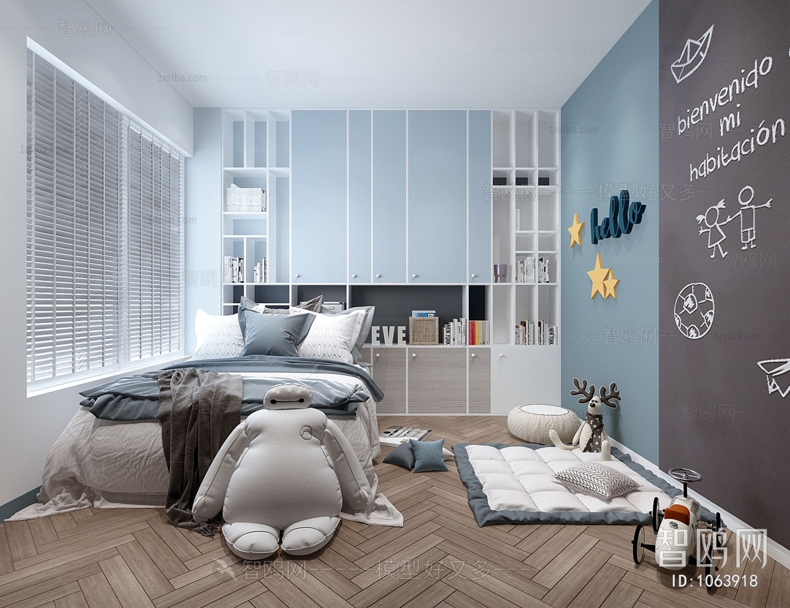 Modern Boy's Room And Son's Room