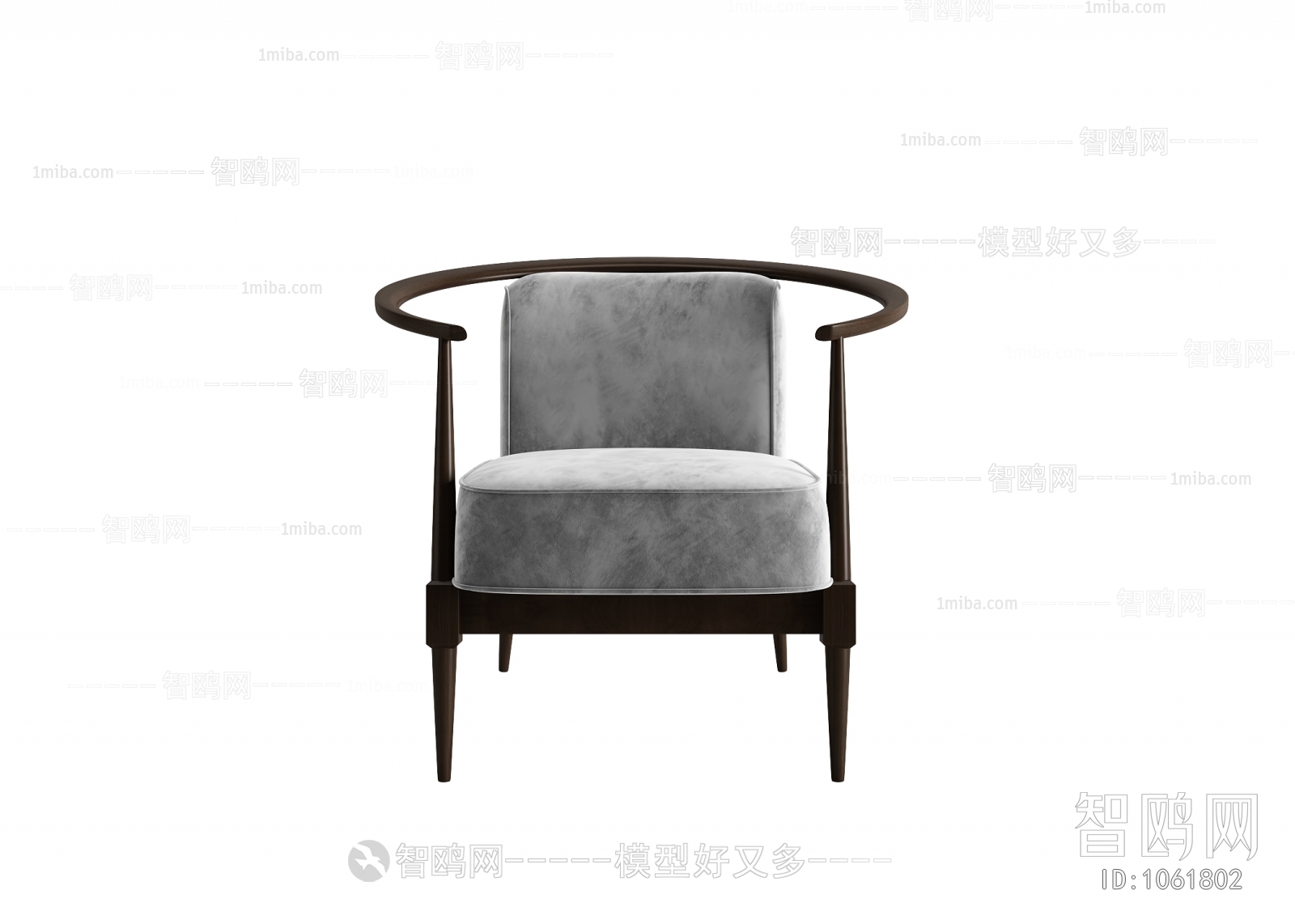 New Chinese Style Single Sofa