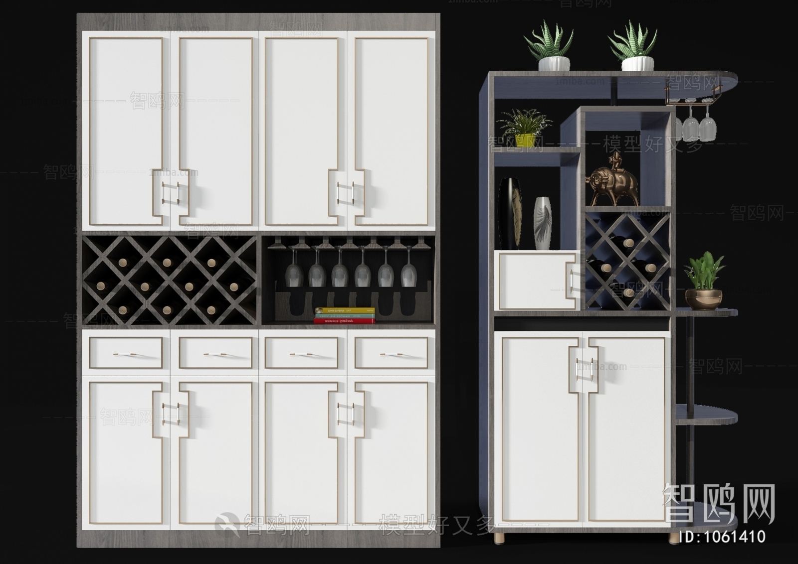 New Chinese Style Wine Cabinet