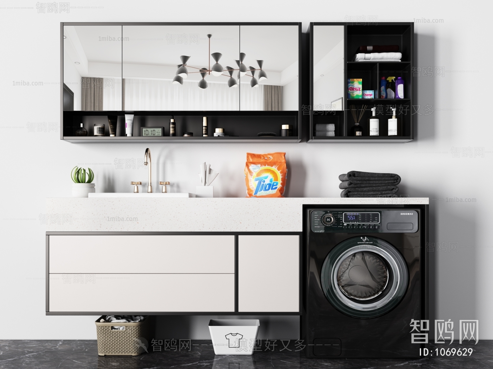 Modern Laundry Cabinet