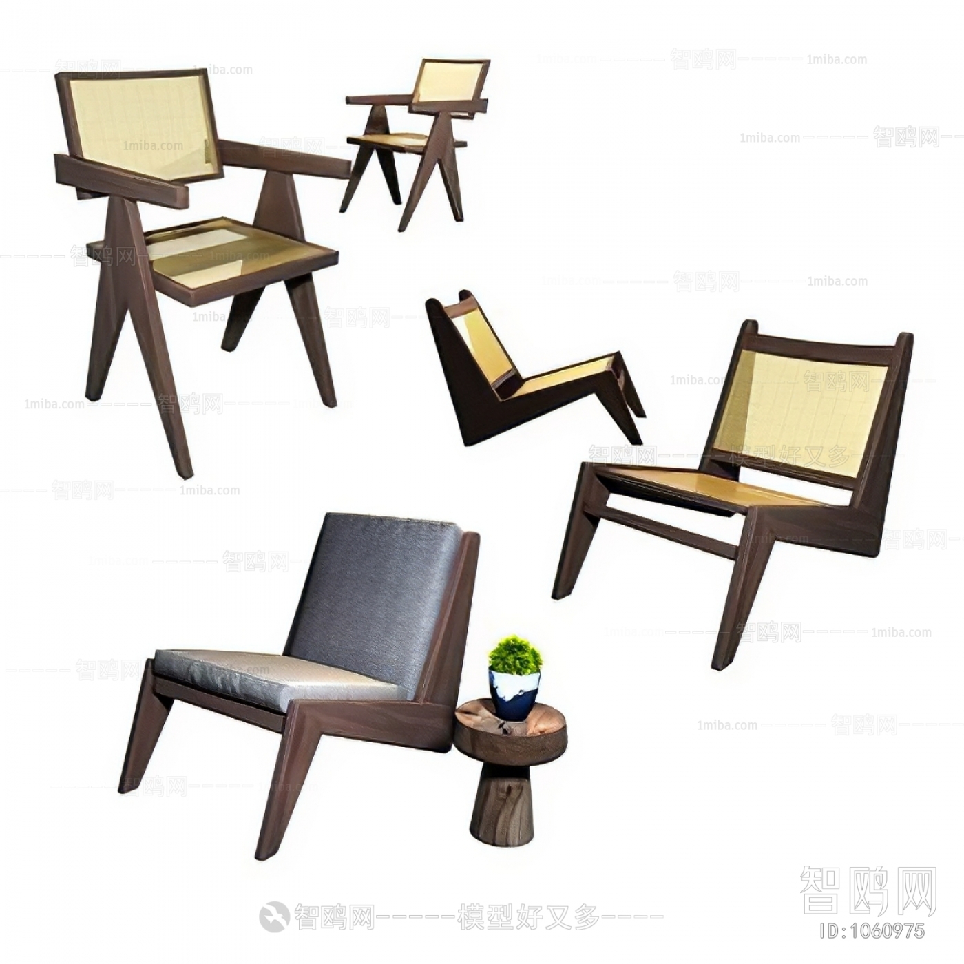 New Chinese Style Lounge Chair