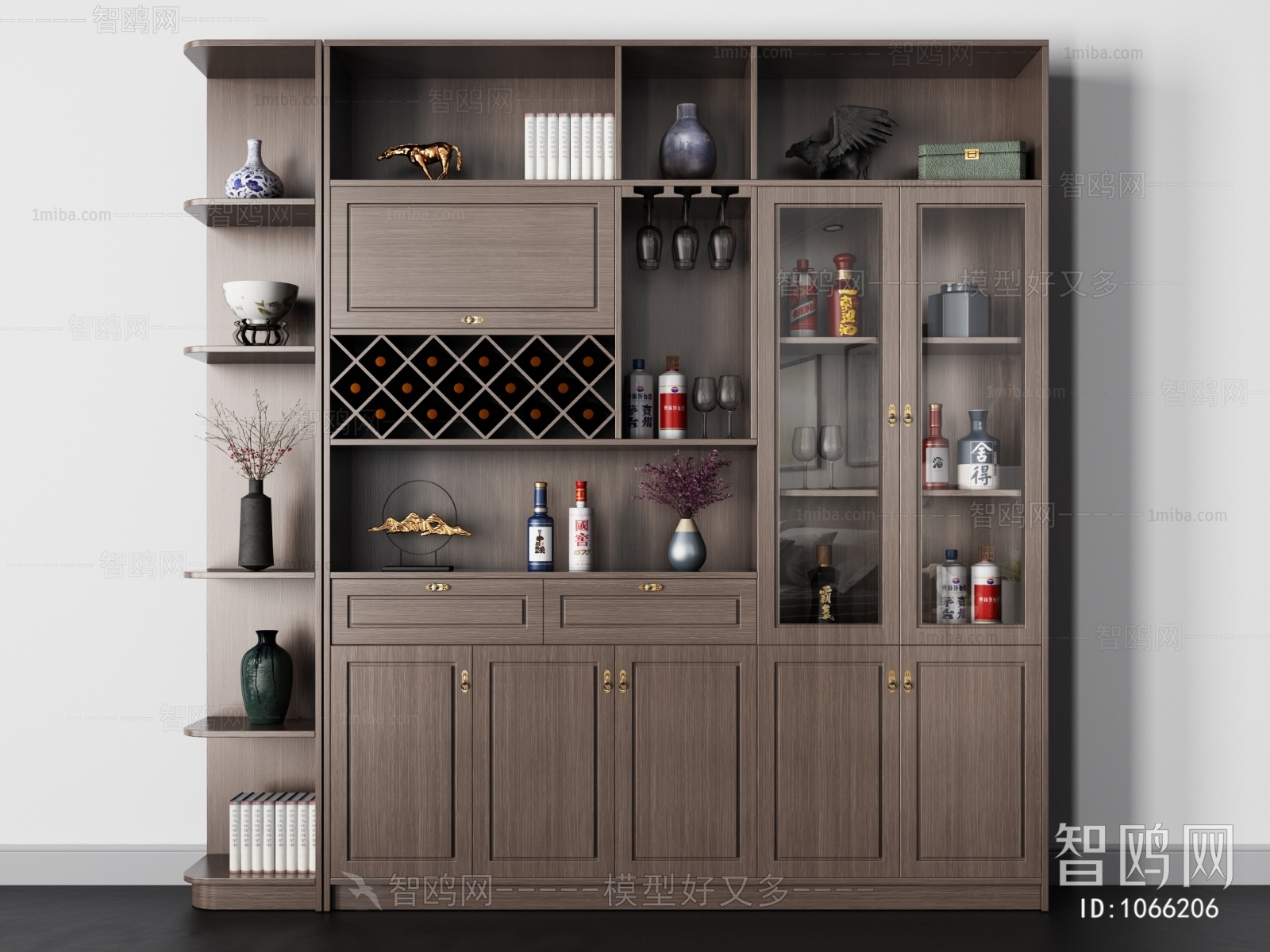 New Chinese Style Wine Cabinet