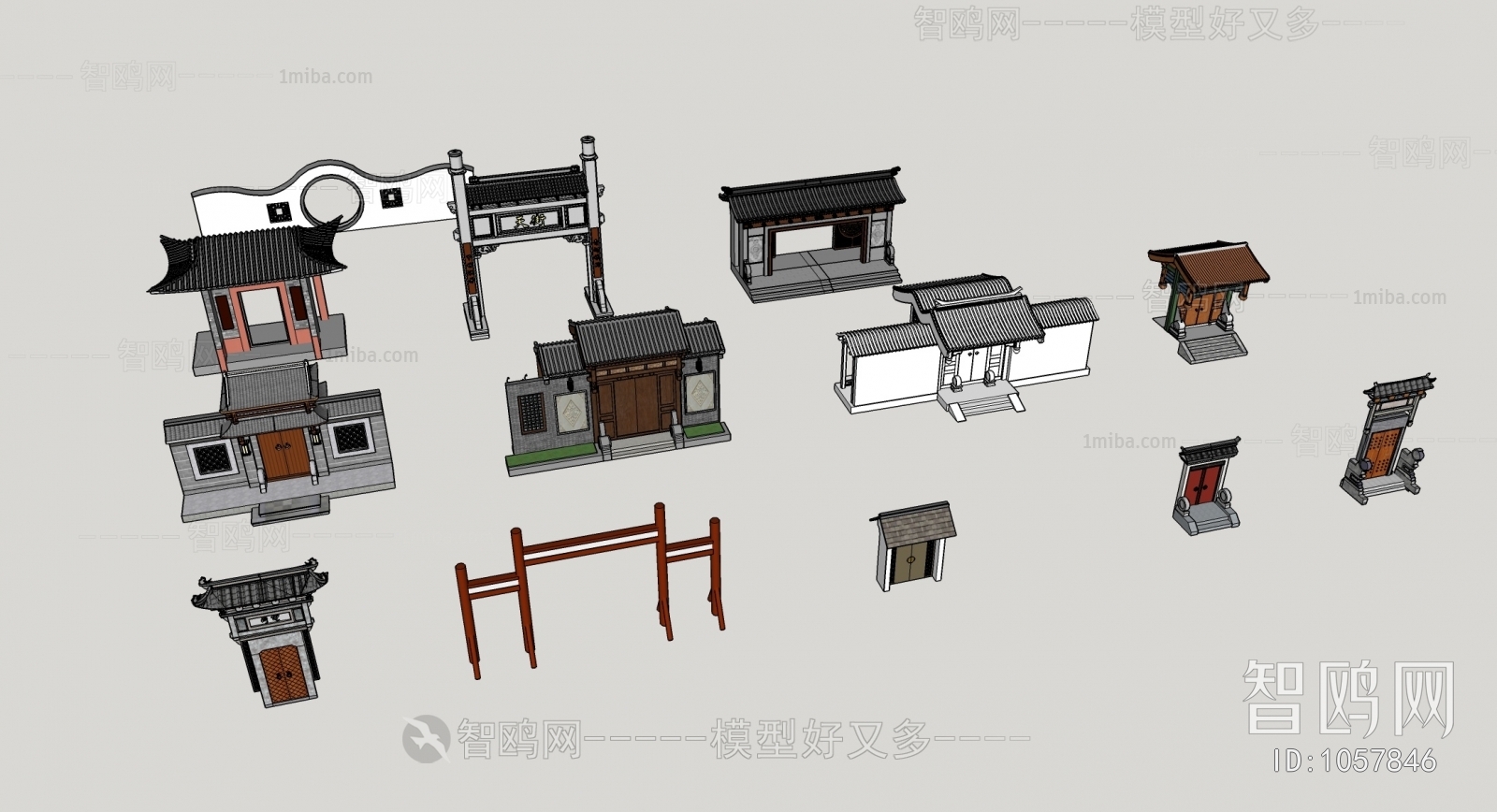 Chinese Style Building Component