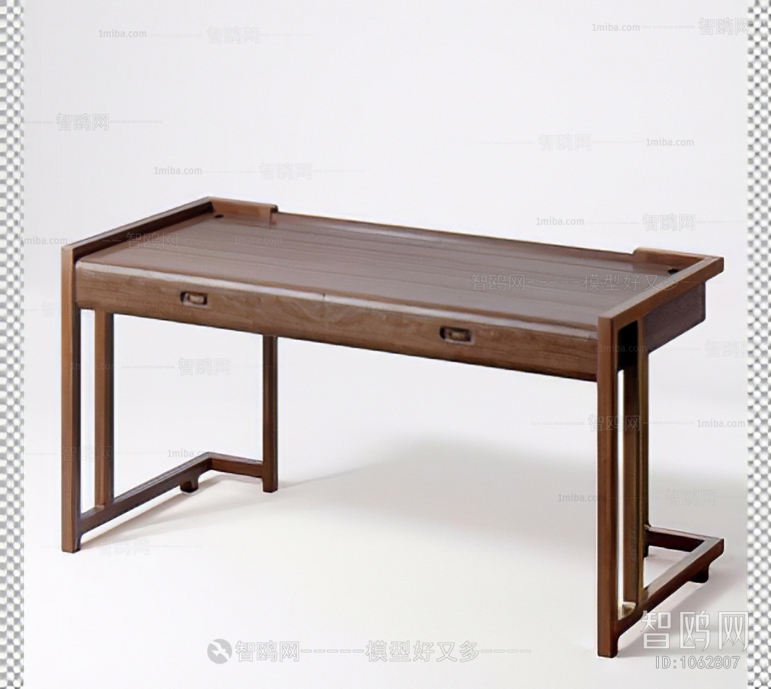 New Chinese Style Computer Desk And Chair