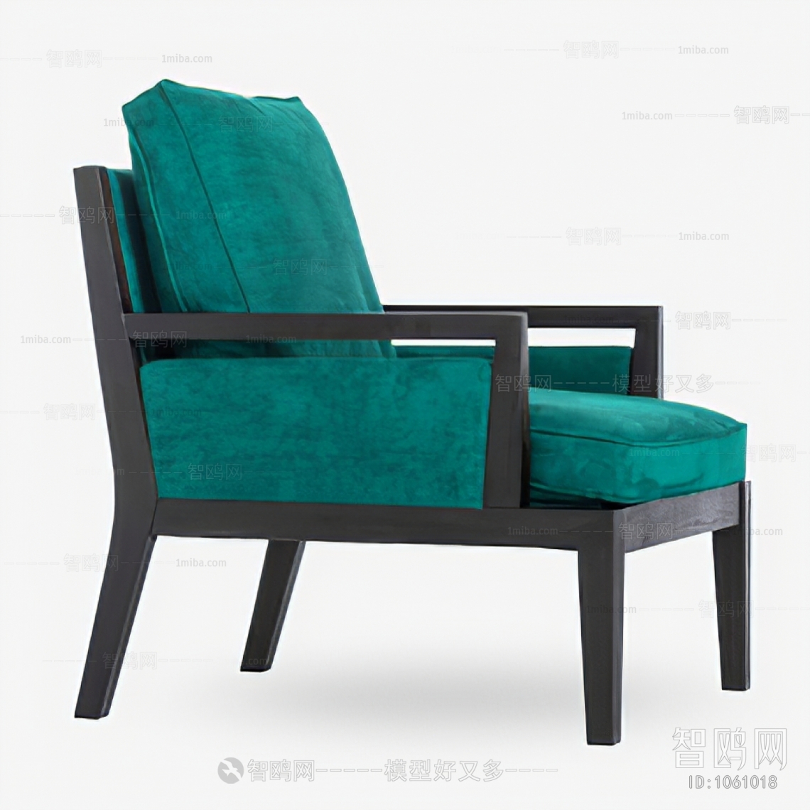 New Chinese Style Single Sofa