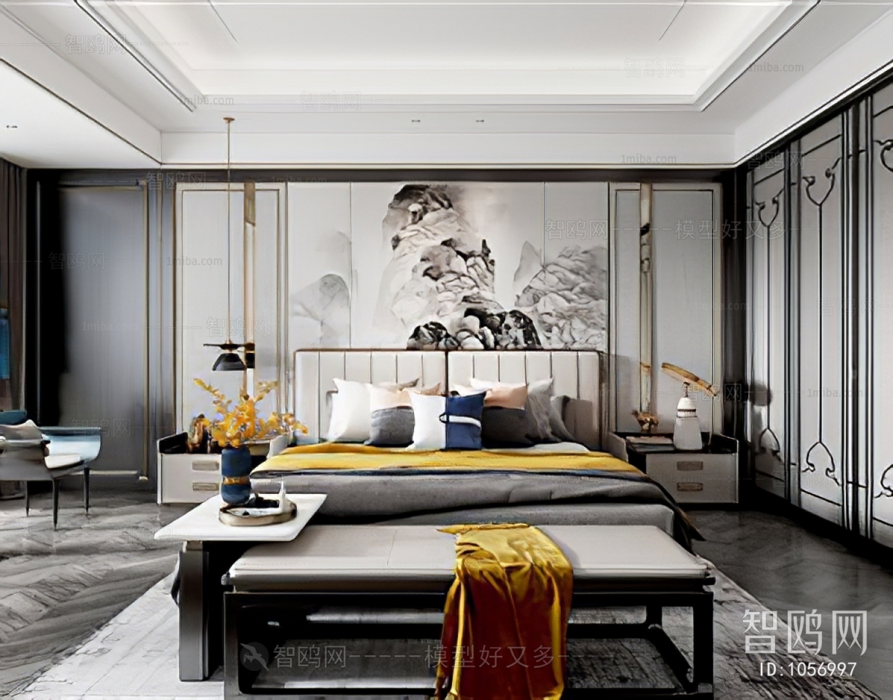 New Chinese Style Bedroom