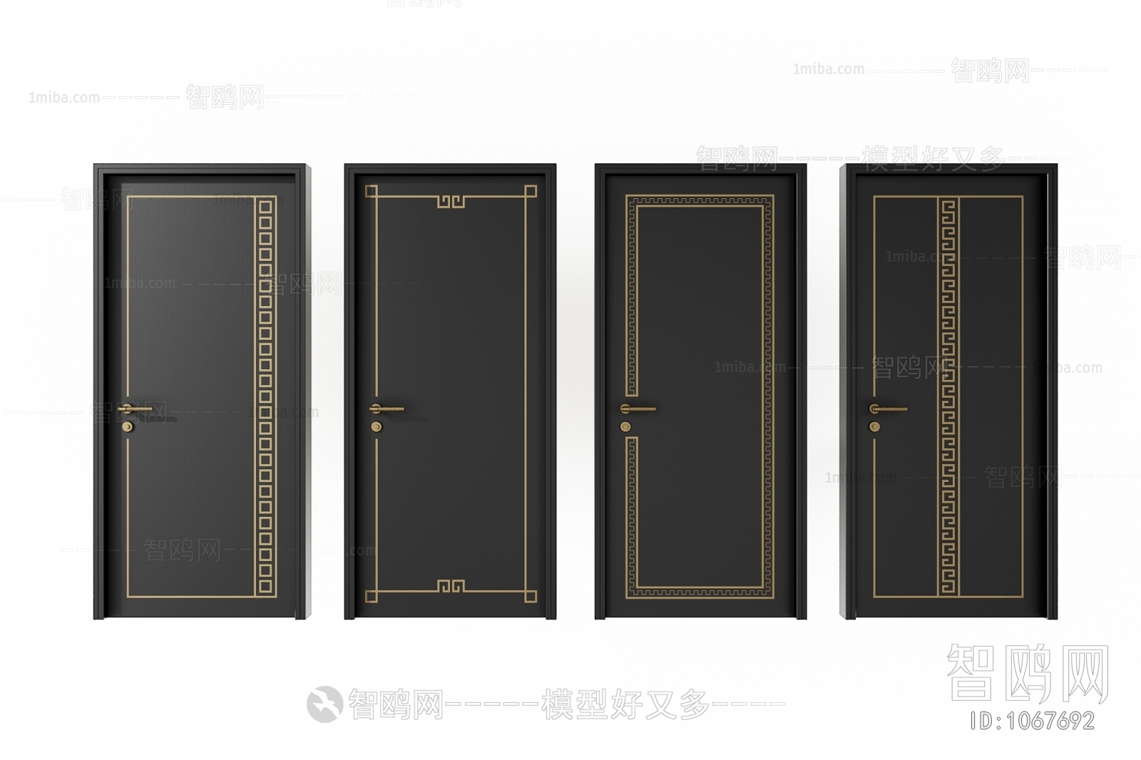 New Chinese Style Single Door