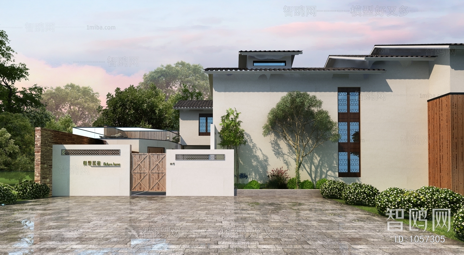 New Chinese Style Villa Appearance