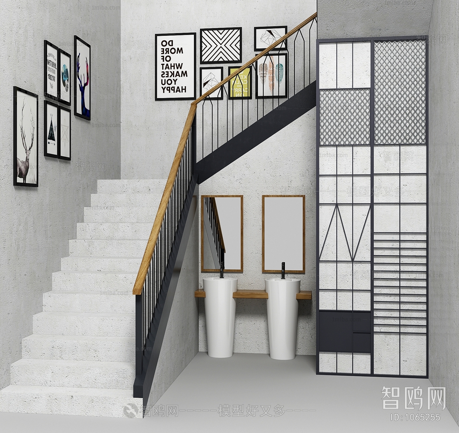 Modern Stair Balustrade/elevator