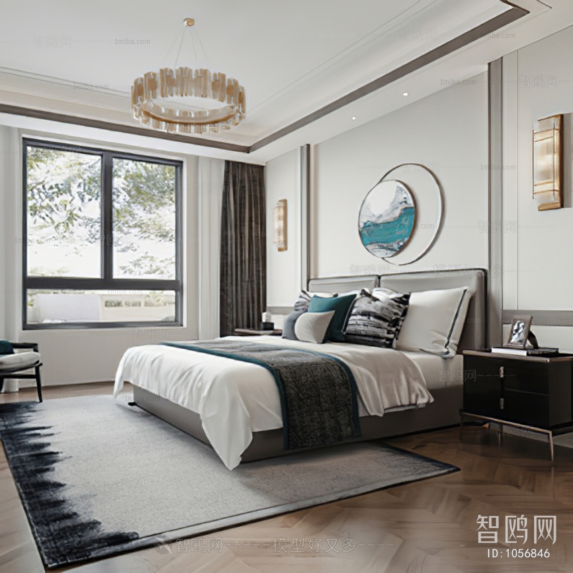 New Chinese Style Bedroom