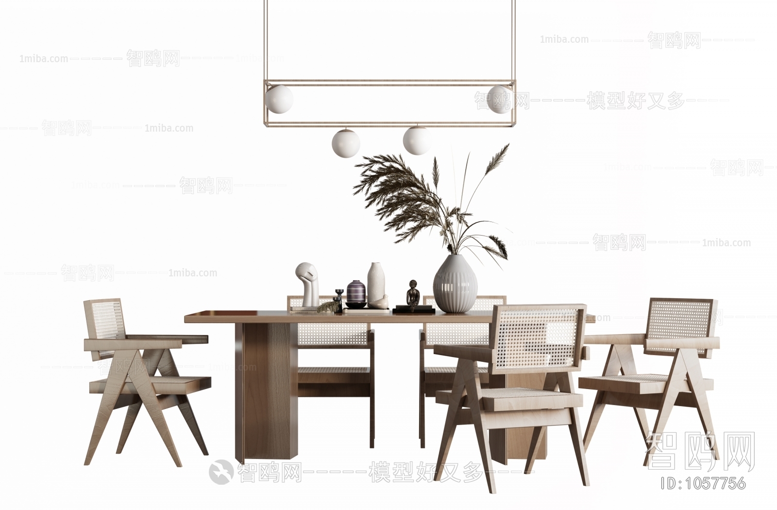 日式餐桌椅组合