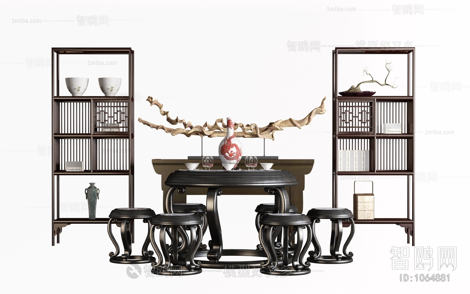 Chinese Style Tea Tables And Chairs