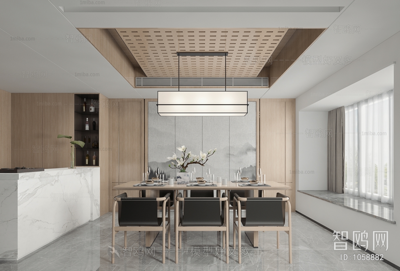 New Chinese Style Dining Room