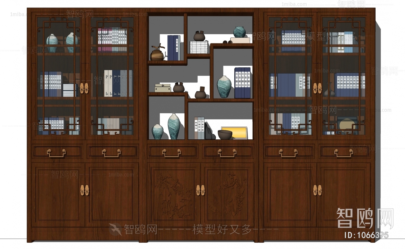 New Chinese Style Bookcase