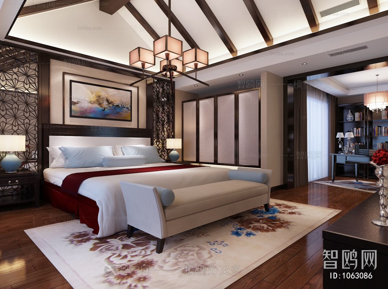 New Chinese Style Bedroom