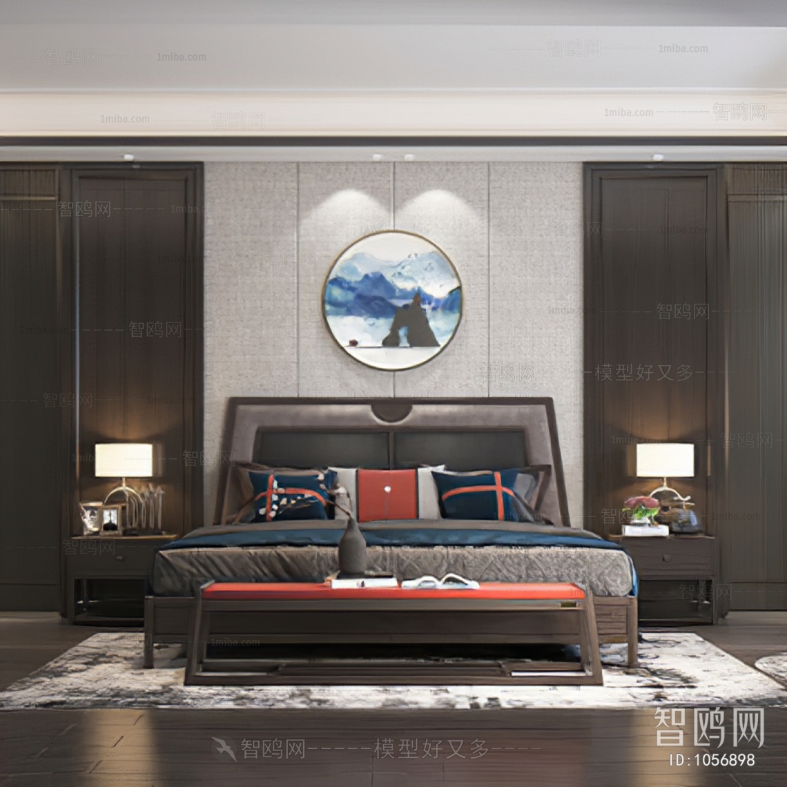 New Chinese Style Bedroom