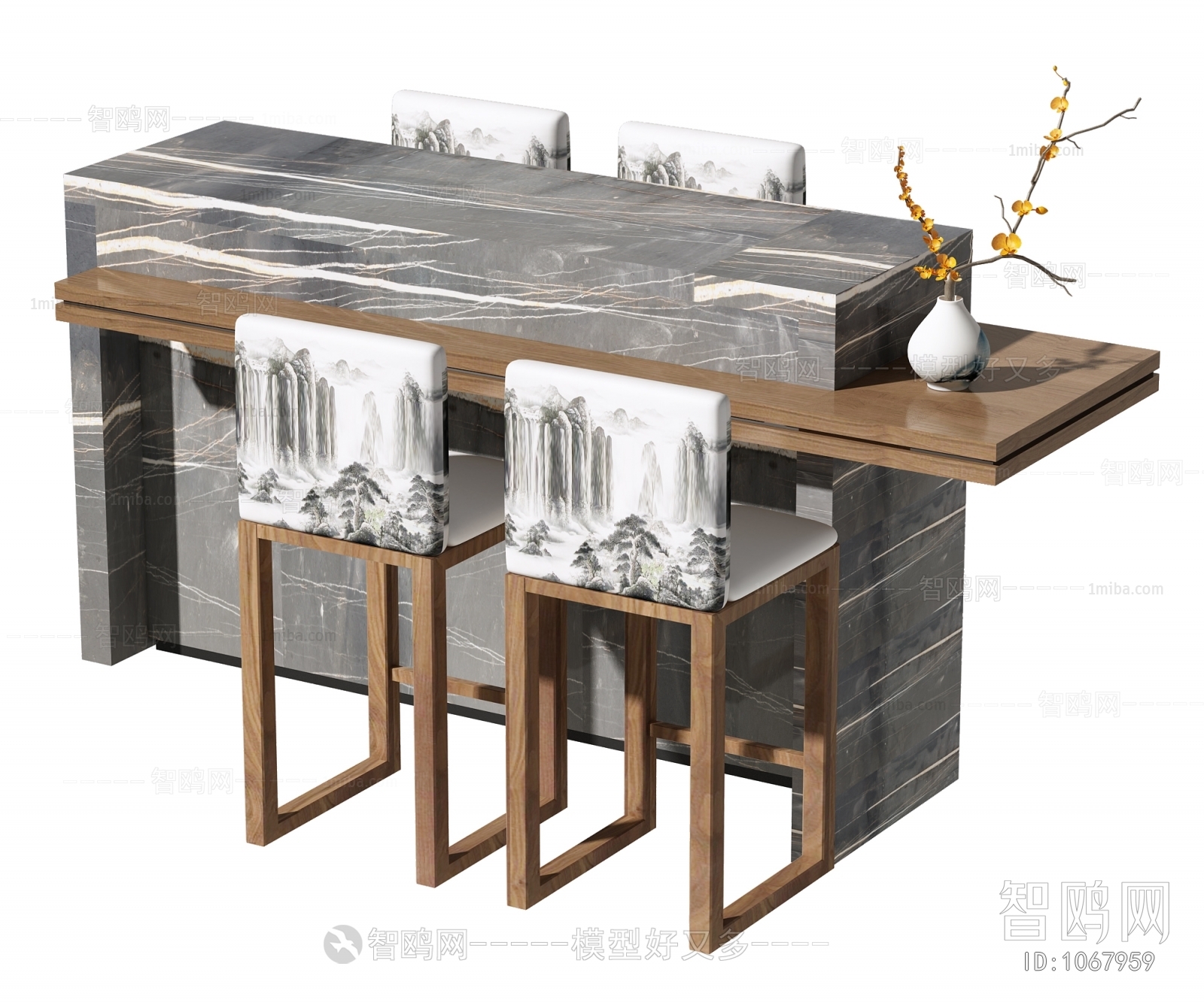 New Chinese Style Counter Bar