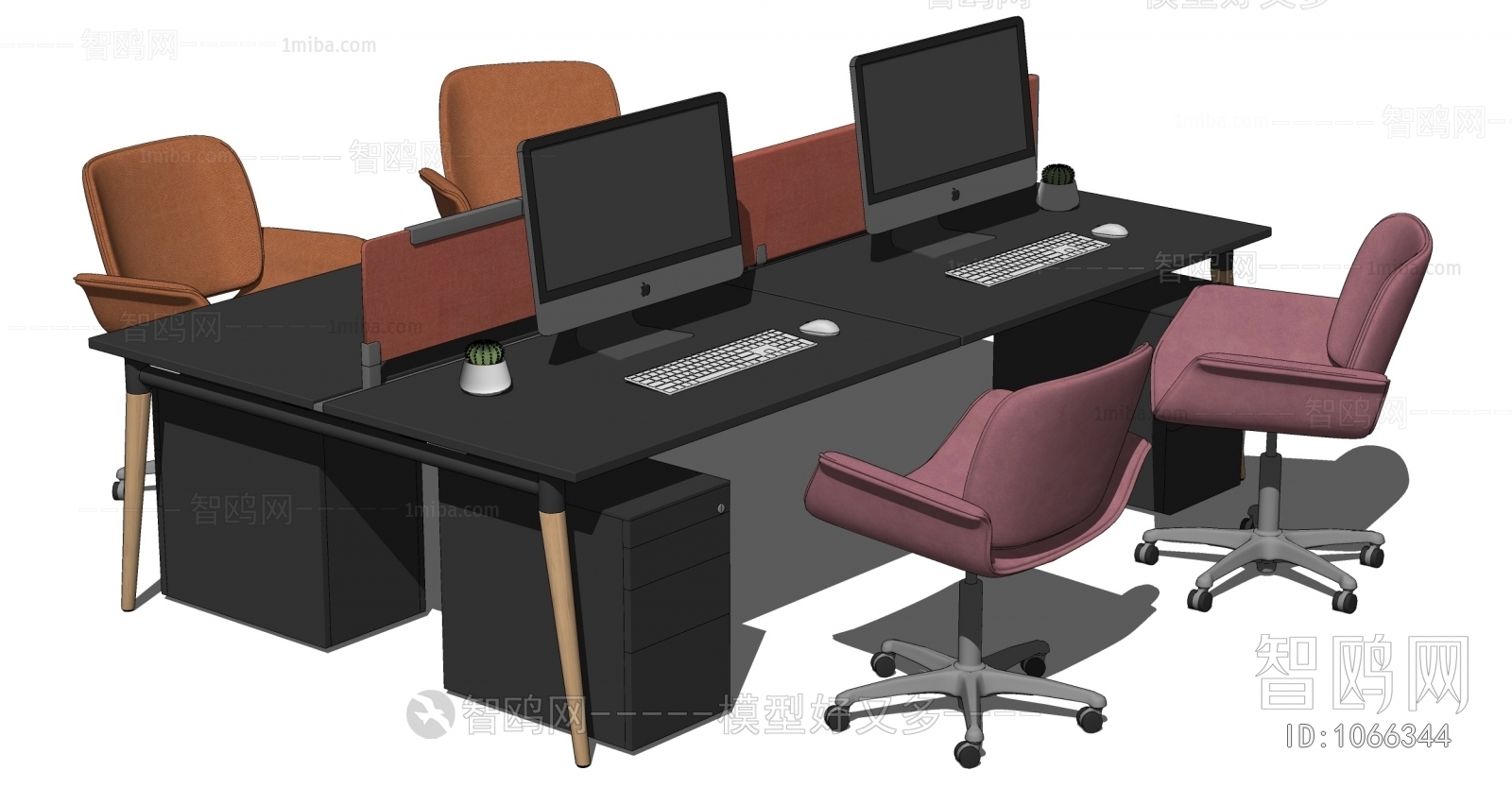 Modern Office Table Sketchup Model Download - Model ID.470840939 | 1miba