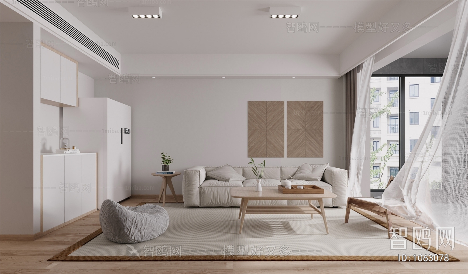 Japanese Style Wabi-sabi Style A Living Room
