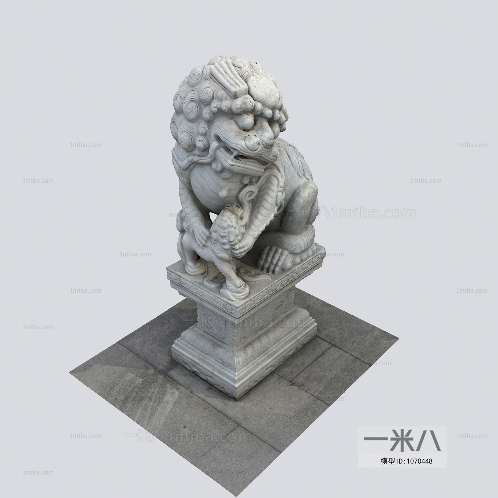 中式石头狮子