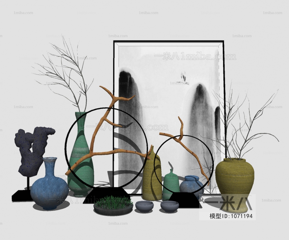 新中式花瓶装饰品摆件
