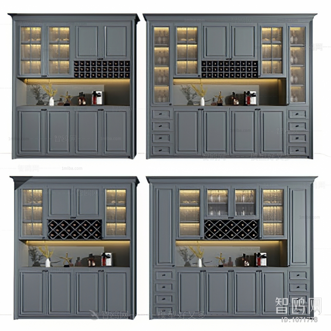 Simple European Style Wine Cabinet