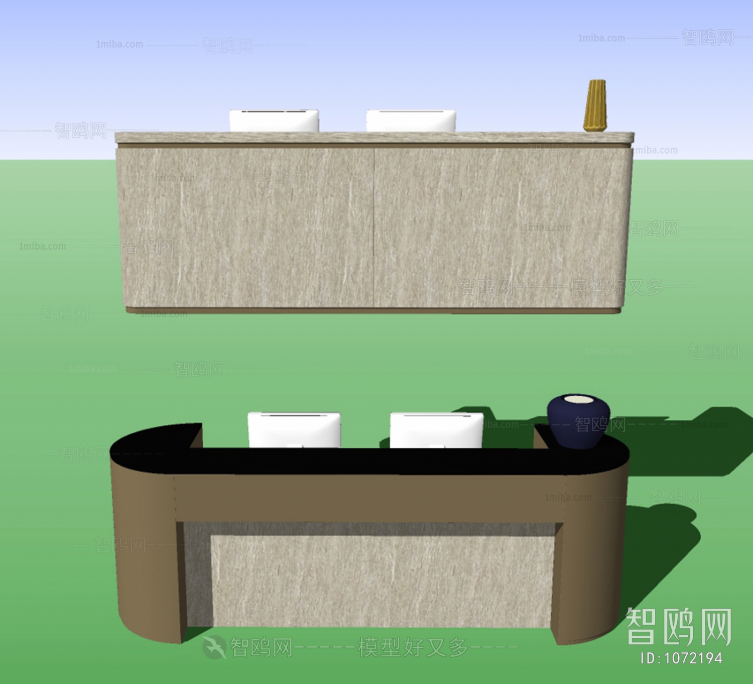 New Chinese Style Reception Desk