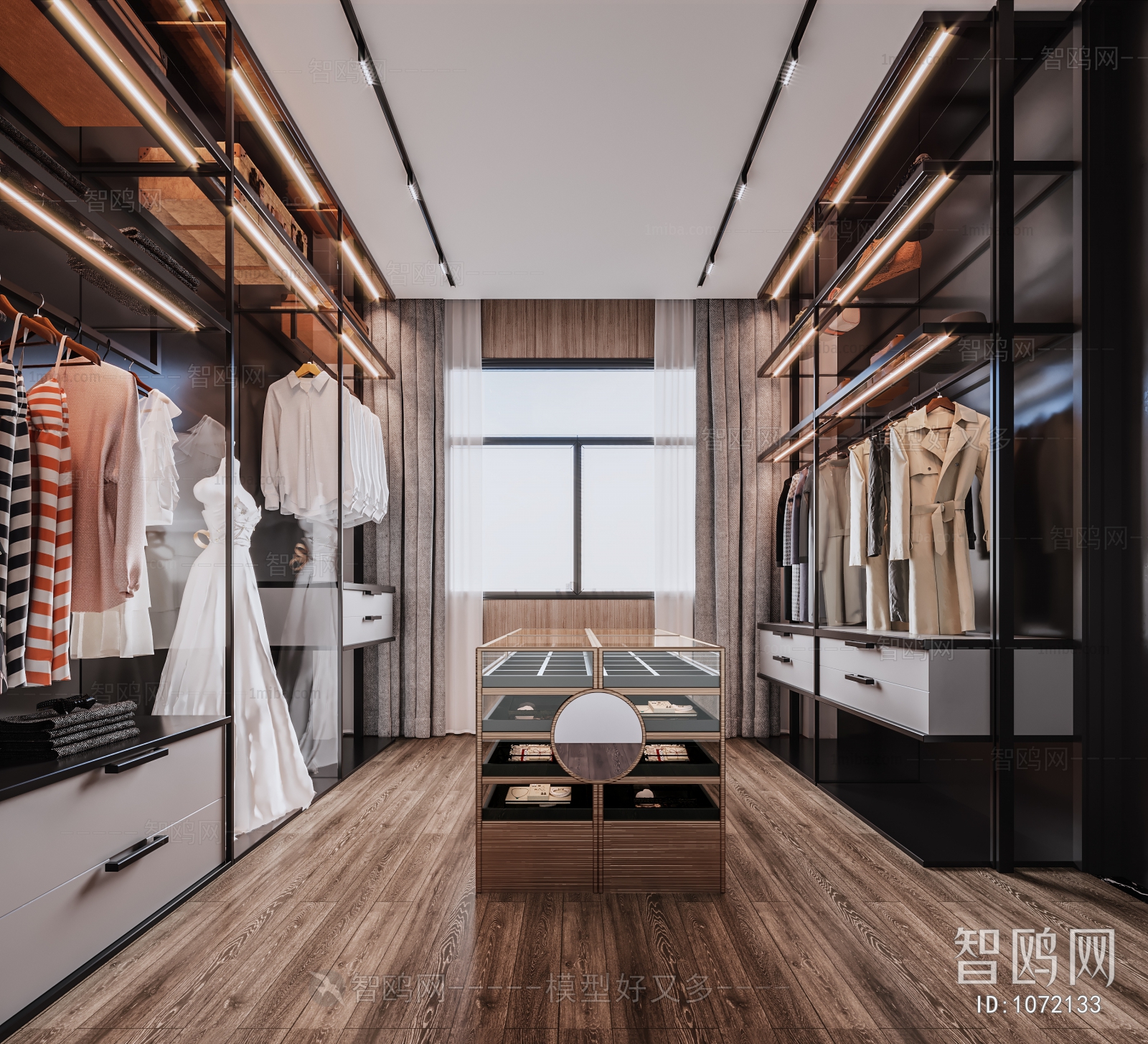 Modern Clothes Storage Area