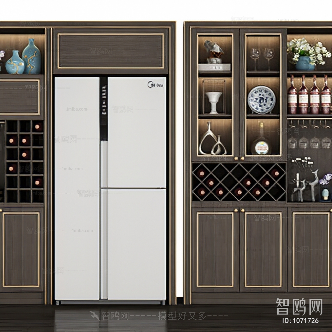 New Chinese Style Wine Cabinet