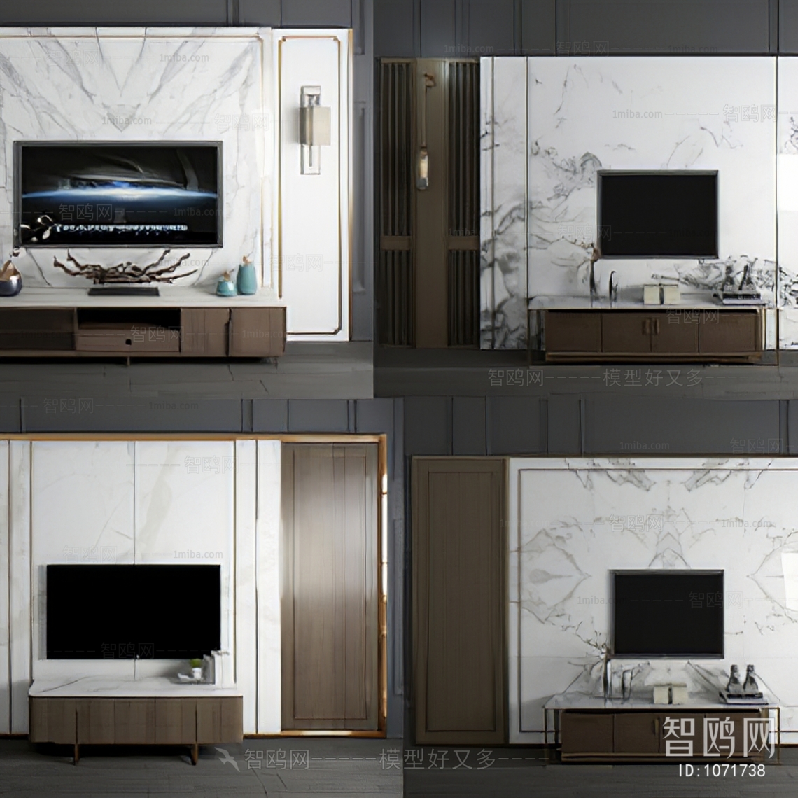 New Chinese Style TV Cabinet