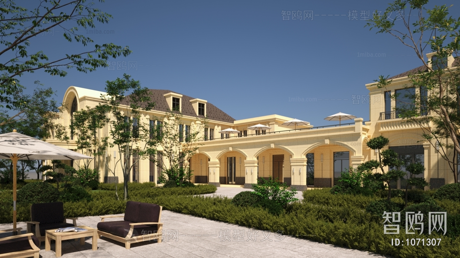 French Style Villa Appearance